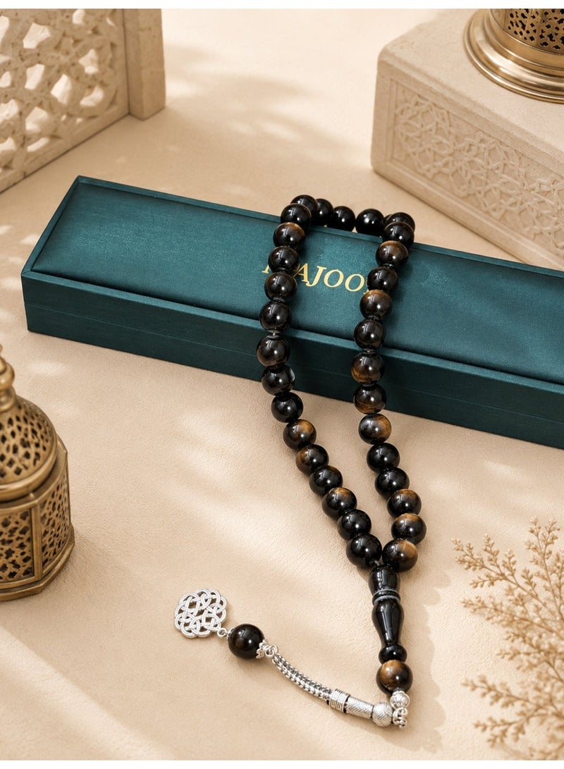 MAJOOD 33-Bead Resin Prayer Beads | Tasbih | 12mm | Ramadan Gift | For Men & Women - Image 2