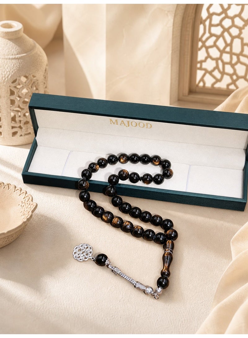 MAJOOD 33-Bead Resin Prayer Beads | Tasbih | 12mm | Ramadan Gift | For Men & Women - Image 4