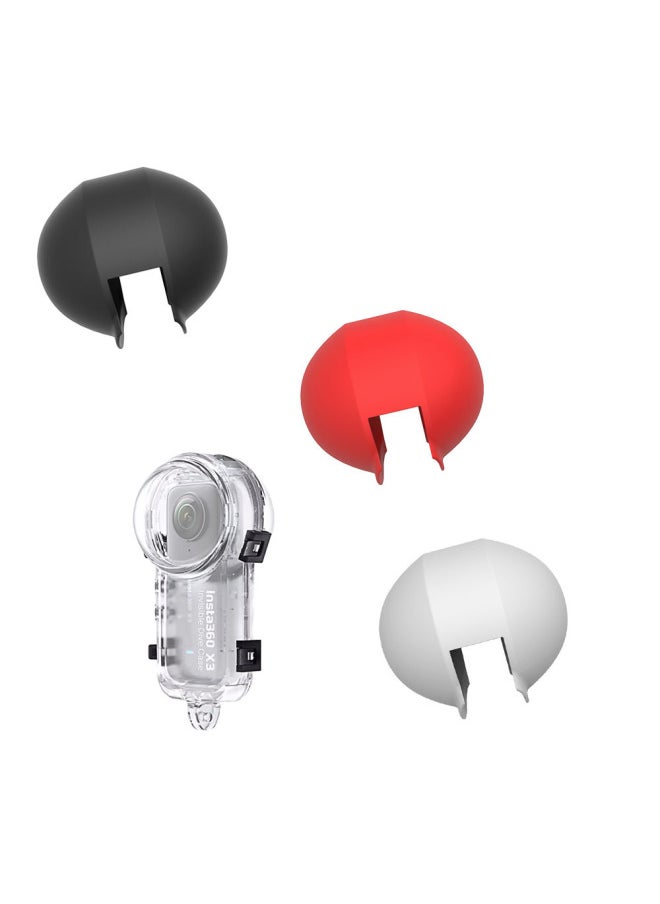 Generic - Applicable To Insta360 X3 Panoramic Camera Original Invisible Waterproof Shell Silicone Protective Cover Delivery In Stock-Color:Black - Image 1