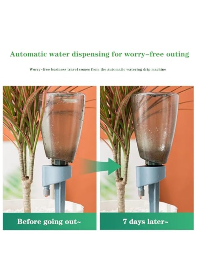 Generic 3 pcs of automatic watering artifact, conical and stable insert base Compatible with 28-30mm bottle mouth丨Indoor and outdoor green irrigation system丨Separate & combined optional (Drip machine, blue) - Image 4
