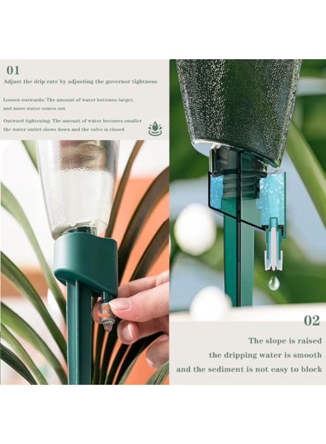 Generic 3 pcs of automatic watering artifact, conical and stable insert base Compatible with 28-30mm bottle mouth丨Indoor and outdoor green irrigation system丨Separate & combined optional (Drip machine, blue) - Image 3