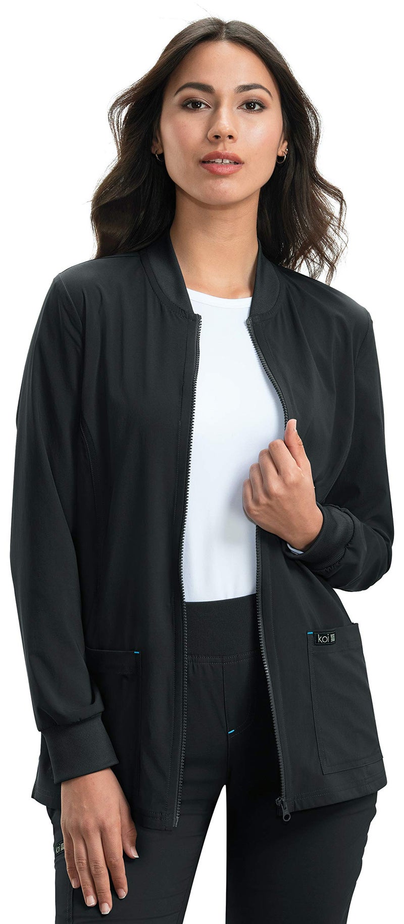 KOI Basics 450 Women's Andrea Jacket (Black, Medium) - Image 2