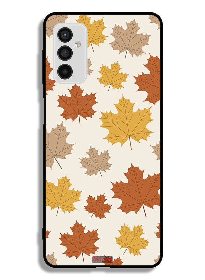 Tolwak Samsung Galaxy M52 5G Protective Case Cover Autumn Leaves - Image 2