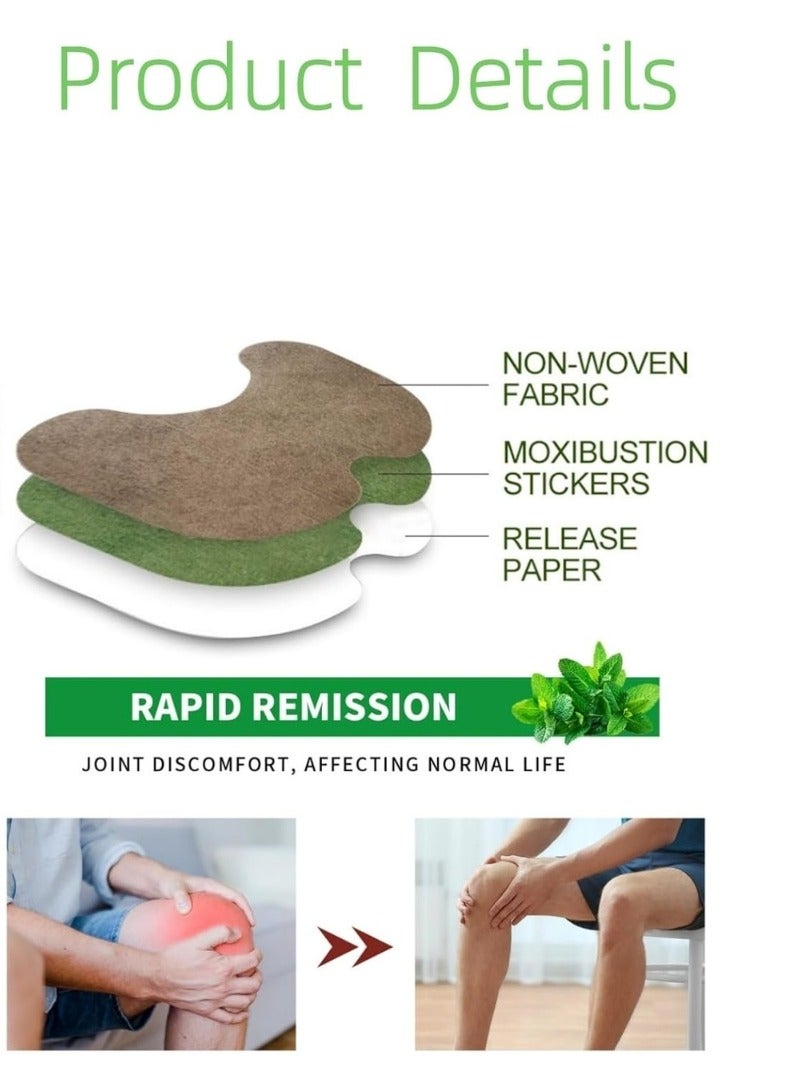 SOUTH MOON 36 pcs Knee Joint Wormwood Patch Pain Relief Patches Heat Patches for Knee Pain Relief Bone on Bone Herbal Plaster Pain Patches Joint Pain Relief Knee Patches Long Lasting Joint Natural Herbal Wormwood Stickers - Image 2
