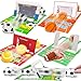 AMENON 3D Goals Cards as Race Track Pull Back Cars 28 Pack Valentine Gifts for Kids Toddlers Tabletop Sports Games Soccer Football Basketball Tennis Toys for Valentines Exchange School Prizes Party Favors - Image 2