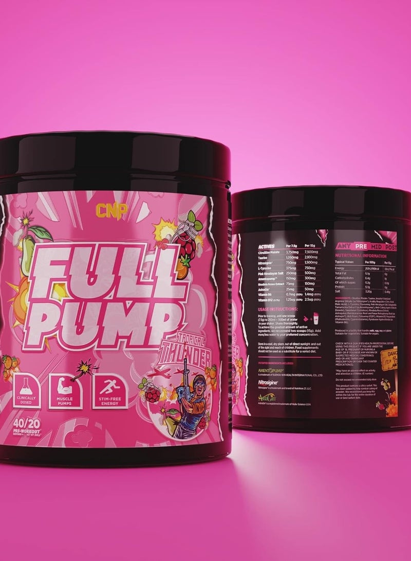 سي إن بي CNP مضخة كاملة قبل التمرين 300 جرام بنكهة الرعد الاستوائية - Image 2