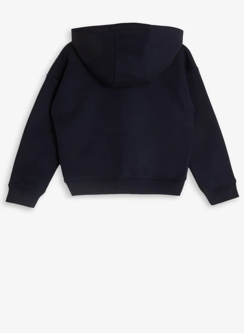 Lacoste Youth Logo Detail Hoodie