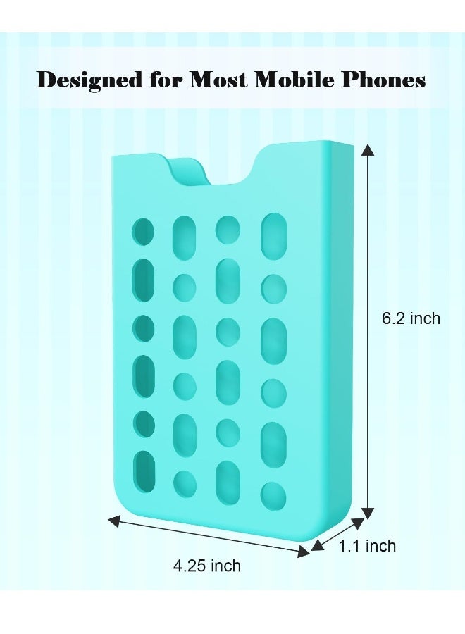 Phone Holder Fit for Bogg Bag, Universal Lightweight Durable Insert Case, Phone Case Holder Accessories, Soft Silicone Phone Accessories Compatible with Tote Bag ( Blue)  - Image 2