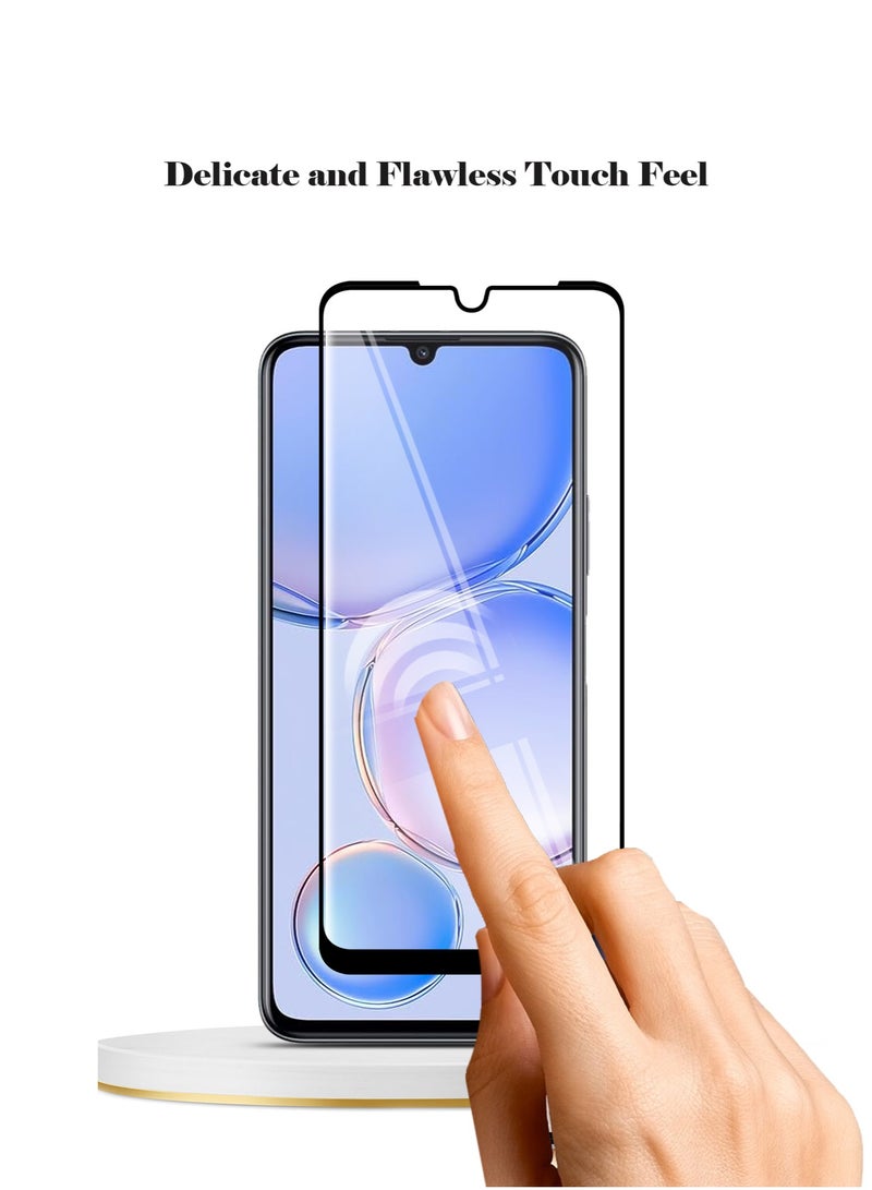 Techie حماية شاشة زجاجية مقساة كاملة تغطي 10H صلابة HD لهاتف هواوي نوفا Y71 - مضادة للخدوش، مضادة لبصمات الأصابع، وتقنية خالية من الفقاعات - Image 4