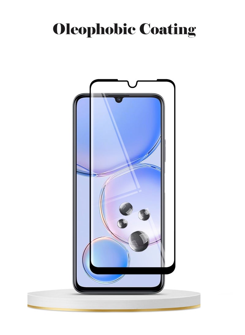 Techie حماية شاشة زجاجية مقساة كاملة تغطي 10H صلابة HD لهاتف هواوي نوفا Y71 - مضادة للخدوش، مضادة لبصمات الأصابع، وتقنية خالية من الفقاعات - Image 3