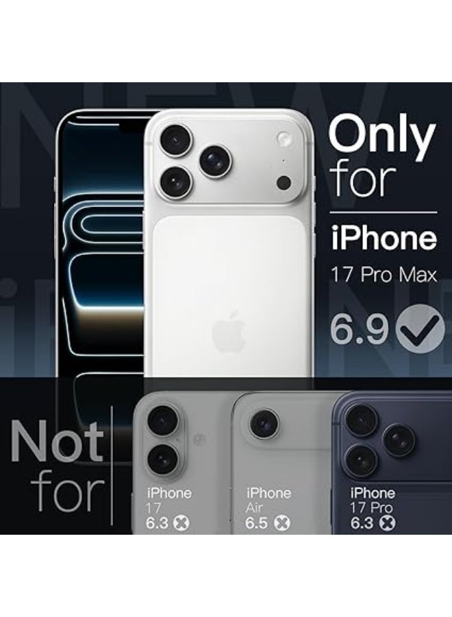 erorex Magnetic Slim Case for iPhone 17 Pro Max 6.9-Inch Compatible with MagSafe, Camera Lens Full Protection, Ultra-Thin Lightweight Clear Minimalist Protective Phone Cover (Clear) - Image 3