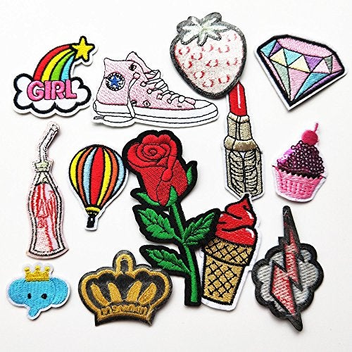 Mo Sheng Accessory 25pcs DIY Embroidery Birds Horses Patches Mix Patterns Iron On/Sew On Applique for Clothes Backpacks T-Shirt Jeans Skirt Vests Scarf Hat Bag (Style 3) - Image 3