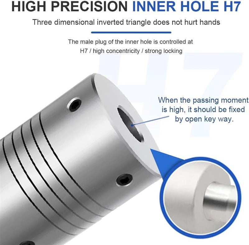 LR D D30L35 Aluminum Elastic Winding Shaft Coupler Motor Connector 8mm to 18mm Clamping Type Customize Flexible Coupling(10mmX12mm) - Image 2