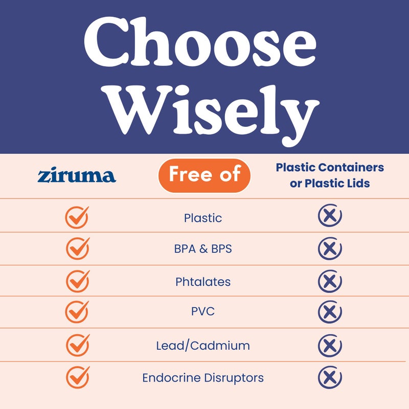 Ziruma Non-Toxic 35 Oz (4.4 Cup) Glass Storage Containers with Lids â€“ Plastic Free Meal Prep Containers for Lunch, Airtight Food Storage, Microwave and Freezer Safe, 4 Pack - Ziruma - Image 5