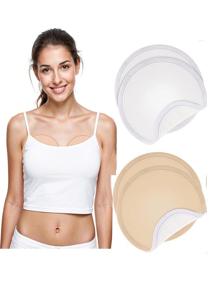 Bukela 4Pcs Castor Oil Pack Wrap Breast, Large Castor Oil Compress Wrap Reusable Organic Cotton Breast Pad for Women Less Inflammation Pain Fibrocystic Soft Nursing Pads Kit - Image 1