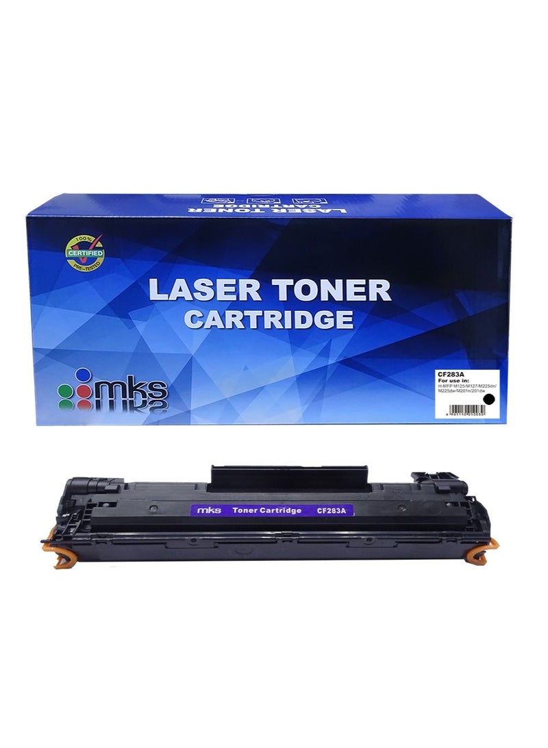 MKS Toner Cartridge  CF283A Compatible with HP LaserJet M125/M127/M201/M225 - Image 1