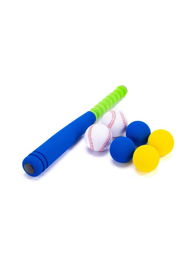 CeleMoon 16.5 Inch [Mini Size] Soft Kids Foam Baseball Bat Toy Set with 6 Balls, Gift for Toddler Age 3 Years Old Indoor Outdoor Sport T Ball Bat Playing Sport Game (Blue) - Image 4