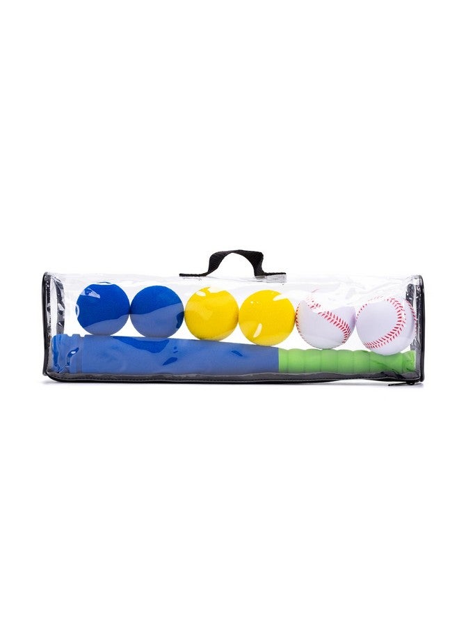 CeleMoon 16.5 Inch [Mini Size] Soft Kids Foam Baseball Bat Toy Set with 6 Balls, Gift for Toddler Age 3 Years Old Indoor Outdoor Sport T Ball Bat Playing Sport Game (Blue) - Image 5
