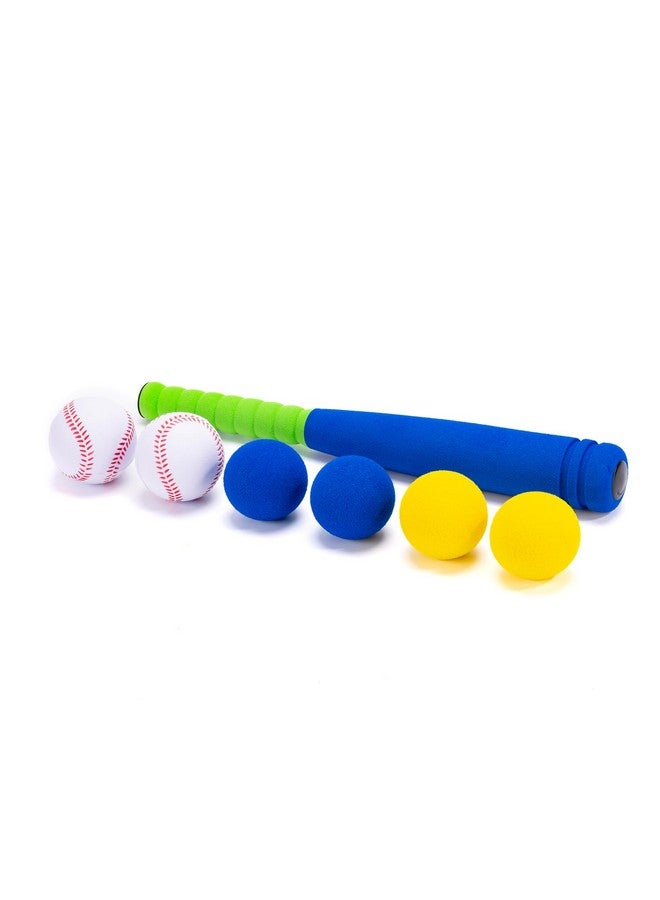 CeleMoon 16.5 Inch [Mini Size] Soft Kids Foam Baseball Bat Toy Set with 6 Balls, Gift for Toddler Age 3 Years Old Indoor Outdoor Sport T Ball Bat Playing Sport Game (Blue) - Image 2