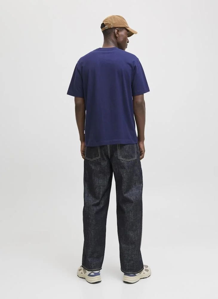 JACK & JONES Casual Regular Fit Crew Neck T-Shirt