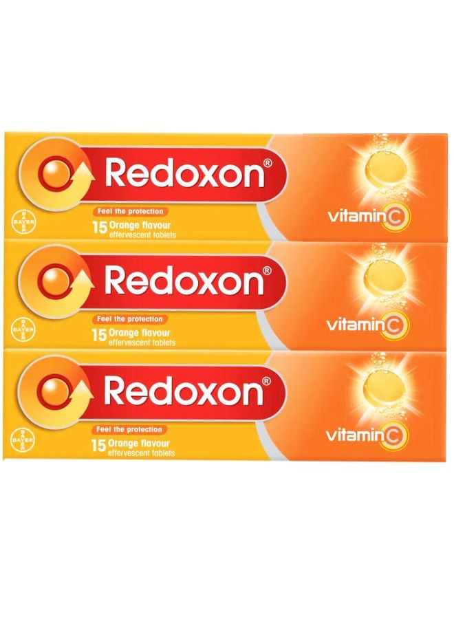 BAYER Pack Of 3 Effervescent Tablets 15s - Image 1