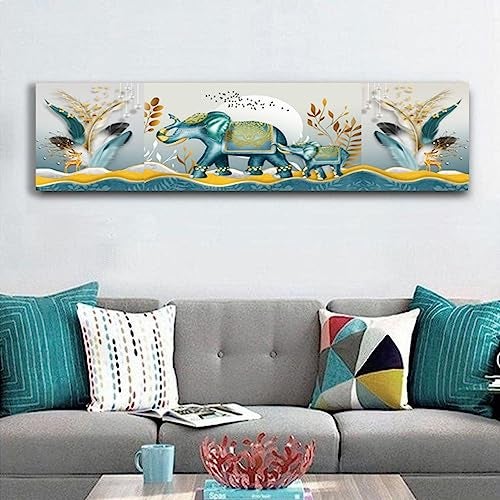 Ameedarshan Polyester Elephant Printed Air Conditioning Dust Cover Folding Designer Ac Cover For Indoor Split Ac (97 X 31 X 21) - Image 3