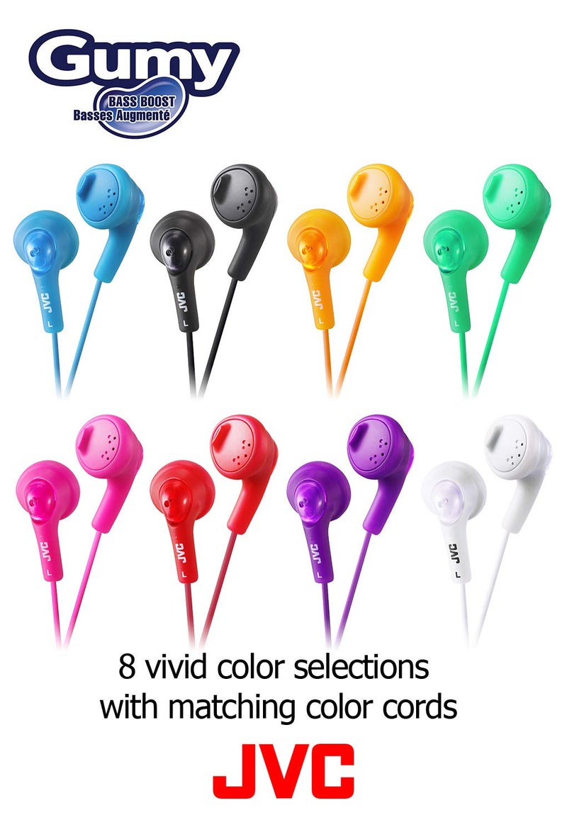 JVC HAF160W JVC HAF160W Gumy Ear Bud Headphone White - Image 3