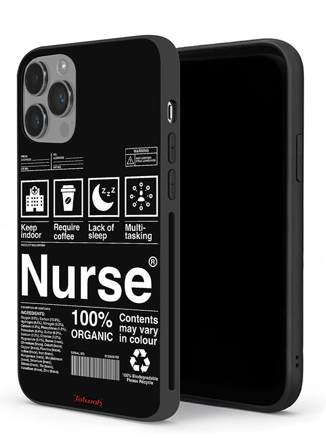 Tolwak Apple iPhone 14 Pro Max Protective Case Nurse Sticker - Image 1