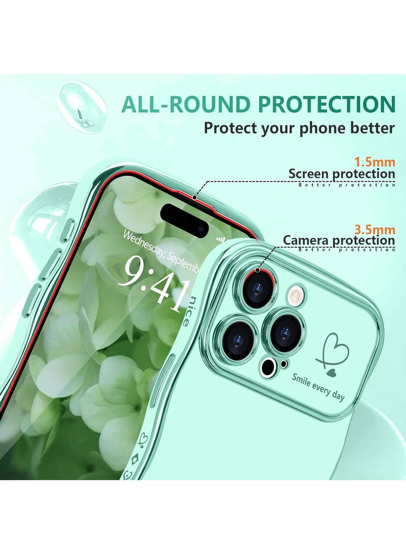 Y&D Suitable For Iphone 14 Electroplated Love Large Window Wave Drop Resistant Phone Case - Image 2