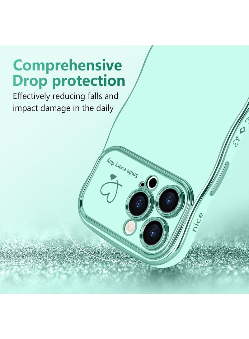 Y&D Suitable For Iphone 14 Electroplated Love Large Window Wave Drop Resistant Phone Case - Image 4