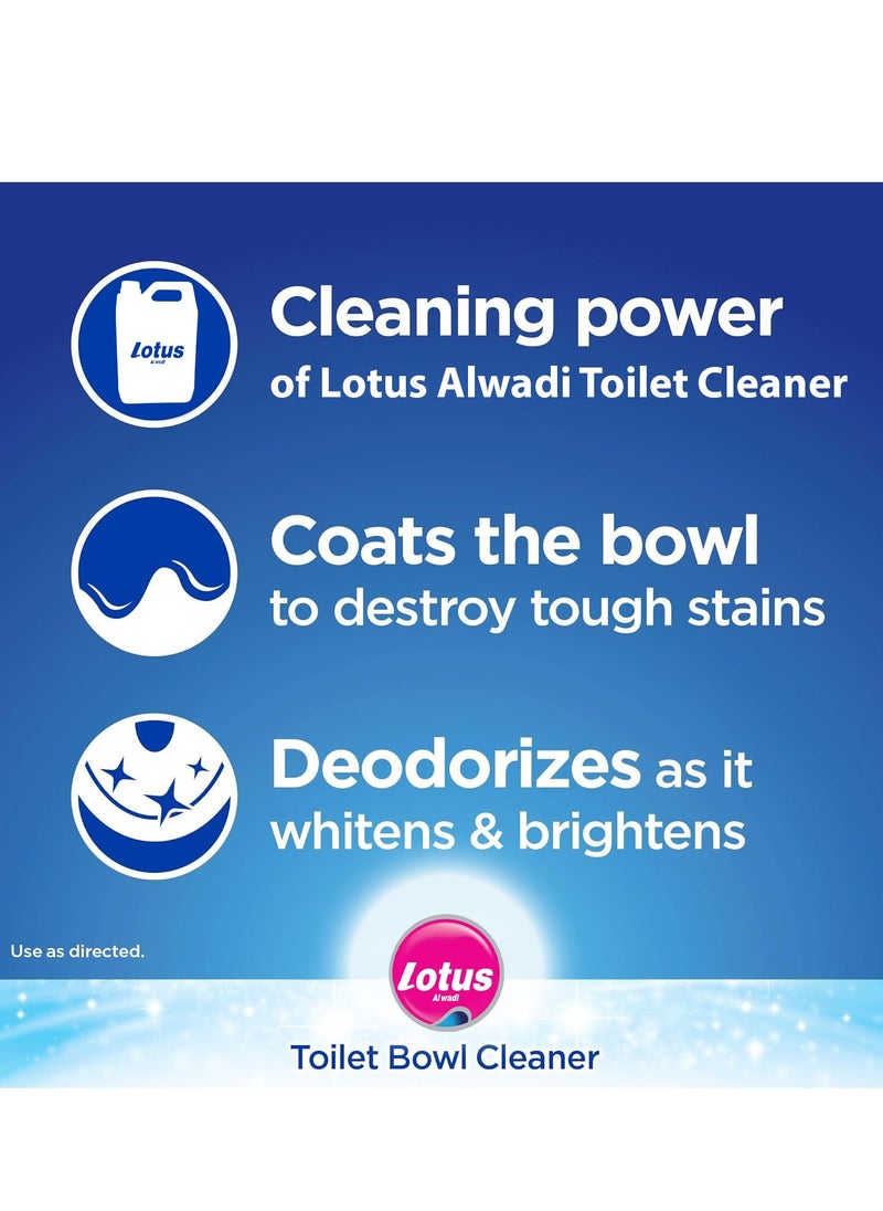 Lotus Alwadi - Lotus Alwadi liquid Toilet Bowl Cleaner, Country Scent, 5 Liter (Box of 3) - Image 1