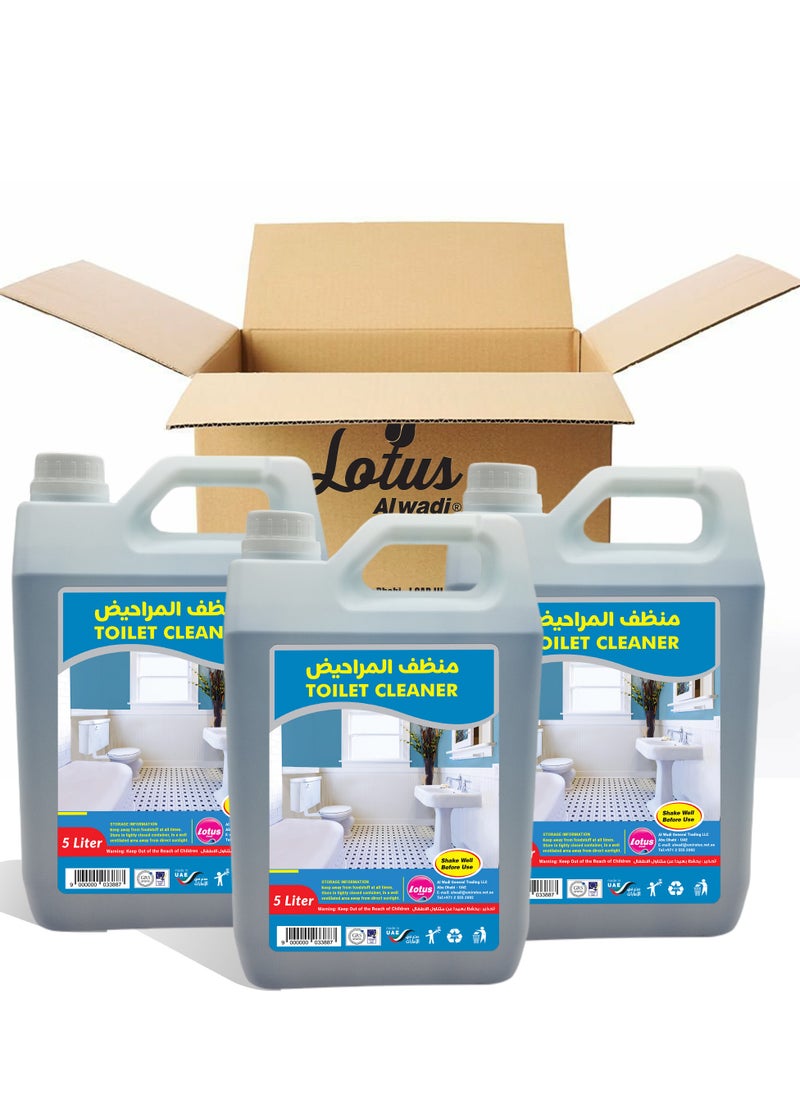 Lotus Alwadi liquid Toilet Bowl Cleaner, Country Scent, 5 Liter (Box of 3) - pzsku/Z2592FE87309B5ACCA22BZ/45/_/1699253494/92e15a2e-f12f-4231-9dfc-b77423190862