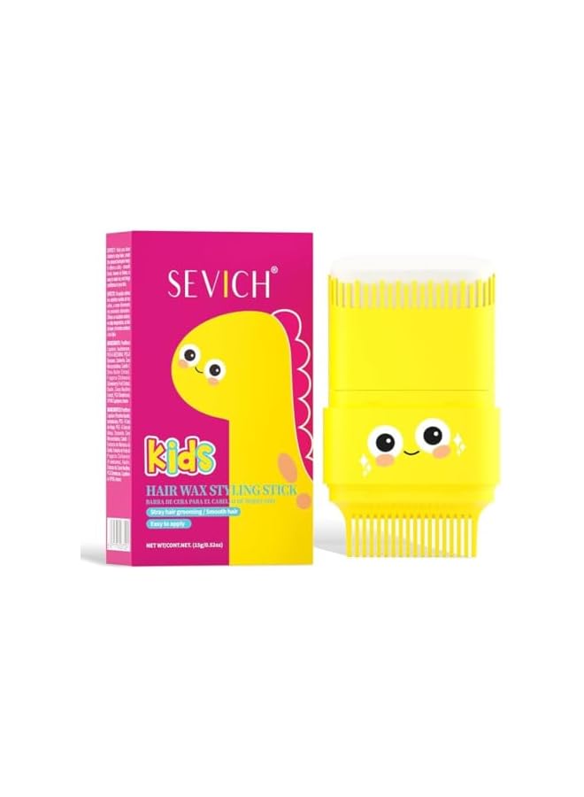Sevich Hair Wax Stick for Kids, Hair Styling Gel for Kids, Broken Hairs Finishing Stick Cream for Toddlers, Kid Hairs Style Product, Long Lasting Wax Stick Built-In Comb Retractable Styling 15G - Image 1