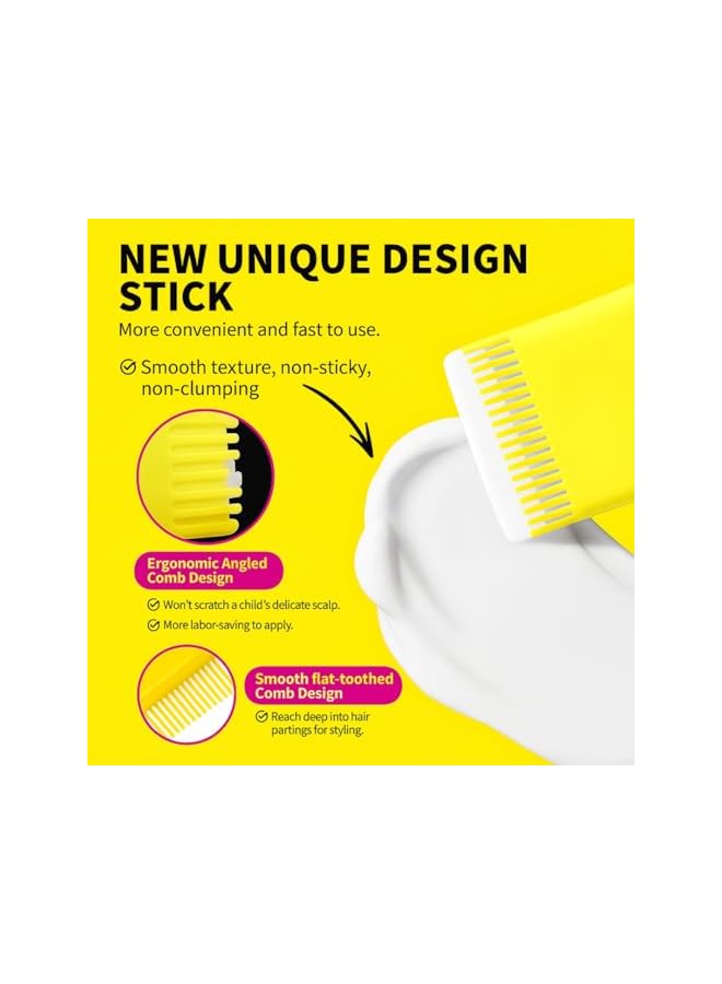 Sevich Hair Wax Stick for Kids, Hair Styling Gel for Kids, Broken Hairs Finishing Stick Cream for Toddlers, Kid Hairs Style Product, Long Lasting Wax Stick Built-In Comb Retractable Styling 15G - Image 2