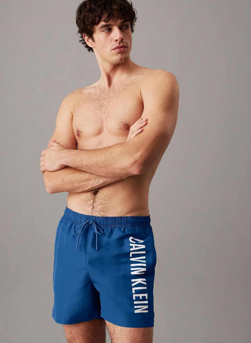 CALVIN KLEIN Medium Drawstring Swim Shorts - Intense Power - Image 1