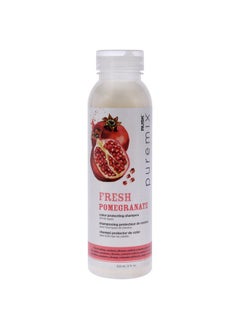 راسك شامبو Puremix Fresh Pomegranate لحماية اللون لجميع أنواع الشعر، 12 أونصة، يطيل لون الشعر ويمنحه اللمعان والنضارة، يقلل من الجفاف والتكسر، خالٍ من القسوة  - Image 1