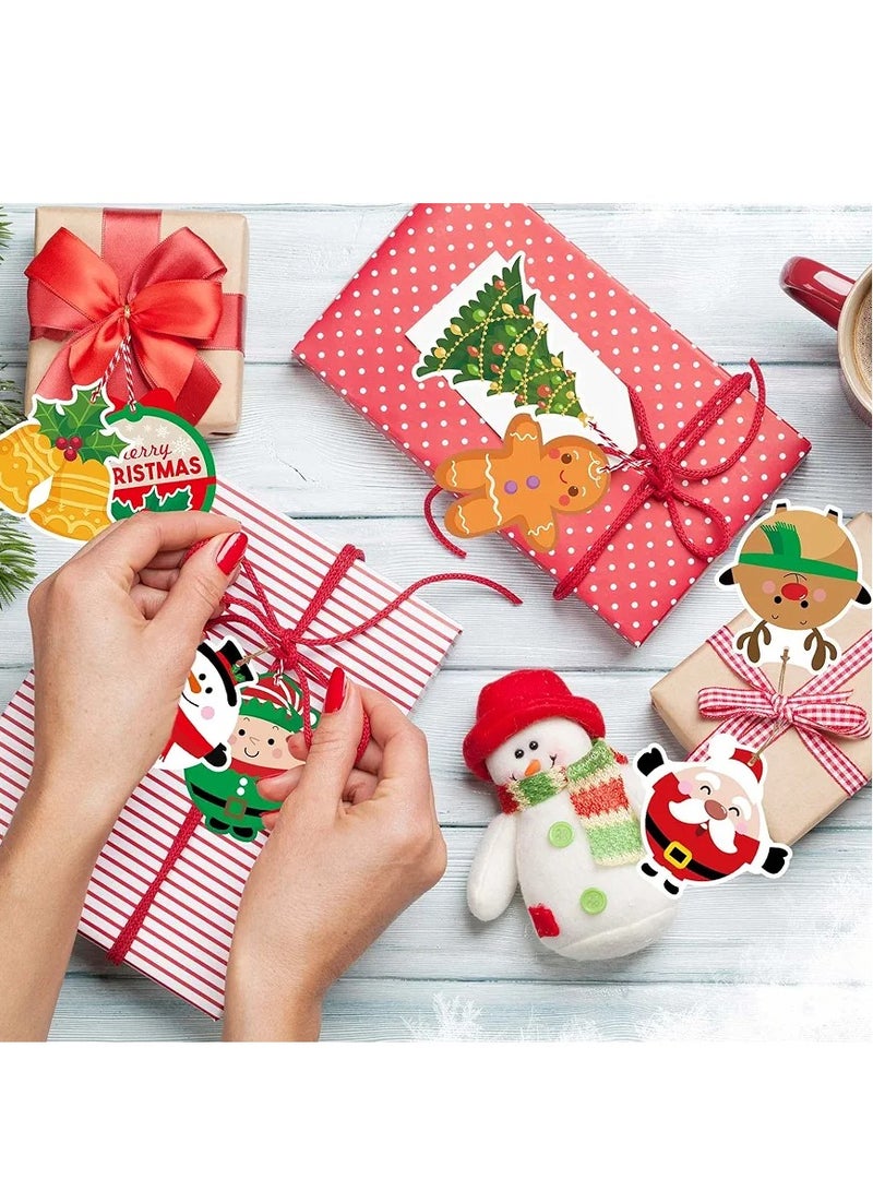 Christmas Gift Tags 120 Pcs Xmas Gift  Tags for Presents Labels for Gift Tags with String  labels Present Tags - Image 2