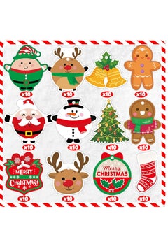 Generic Christmas Gift Tags 120 Pcs Xmas Gift  Tags for Presents Labels for Gift Tags with String  labels Present Tags  - Image 3