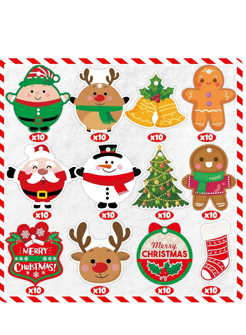 Christmas Gift Tags 120 Pcs Xmas Gift  Tags for Presents Labels for Gift Tags with String  labels Present Tags - Image 3