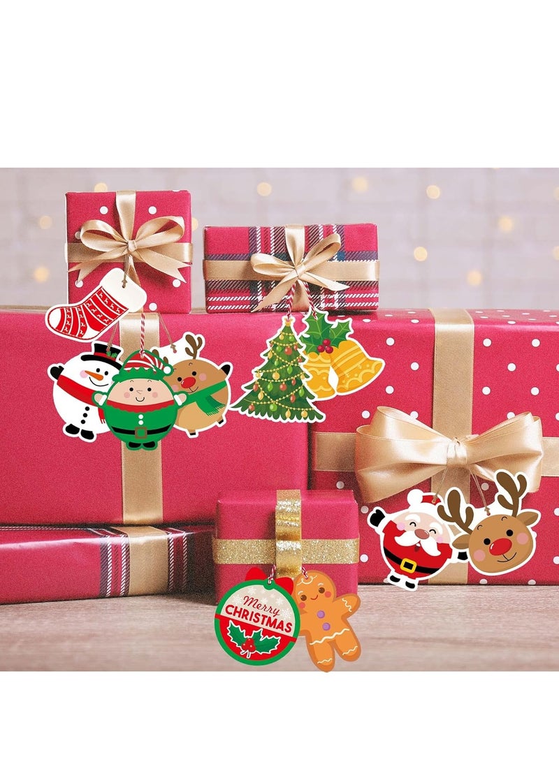 Christmas Gift Tags 120 Pcs Xmas Gift  Tags for Presents Labels for Gift Tags with String  labels Present Tags - Image 4