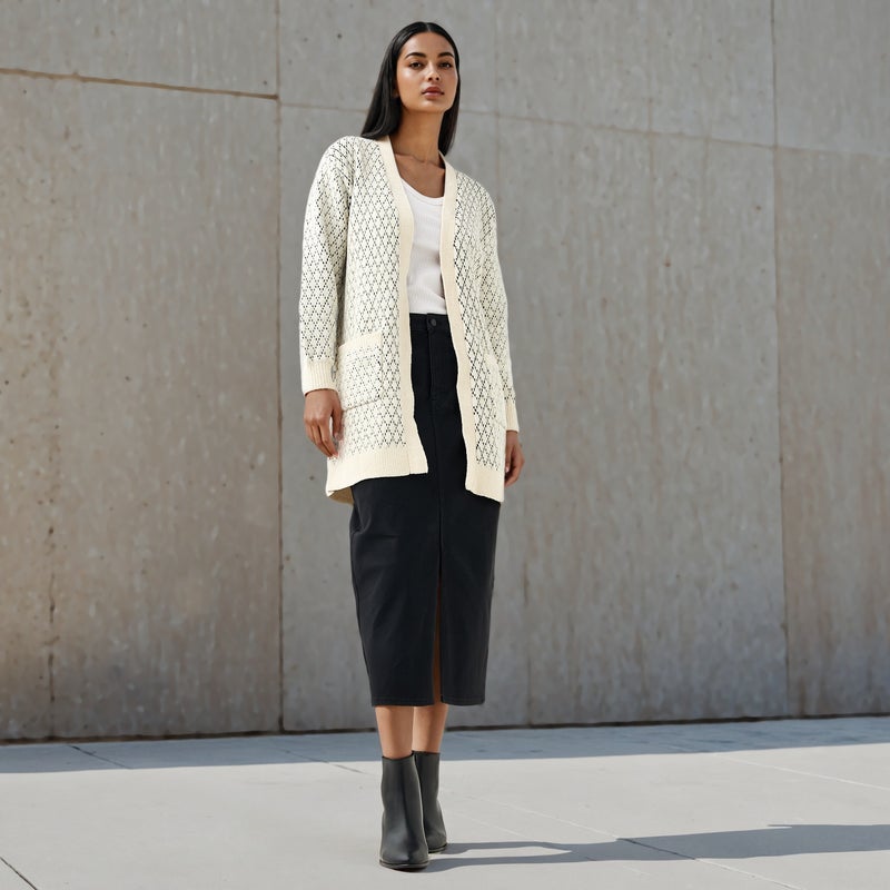 2Xtremz Textured Longline Cardigan - Image 2