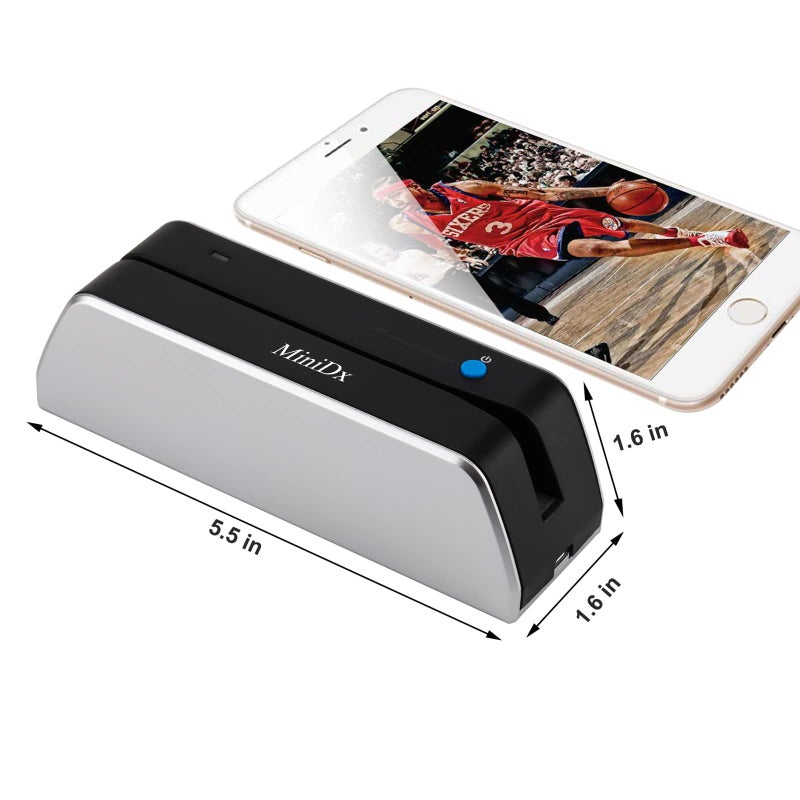 MiniDX MSR X6 Bluetooth Magnetic Swipe Card Reader Writer Encoder 3-Track MSRX6BT for Mobile/Tablets/PC - Image 5