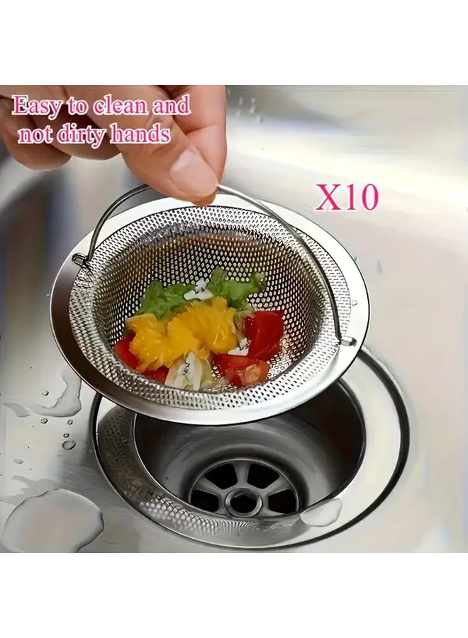 Heavy Duty Sink Filter with Handle No Touch Mesh Drain Strainer Easy Lift Cleaning System Rust Proof Sink Basket - Image 4