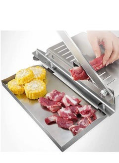 Manual Meat Cutting Machine Manual Household Stainless Steel Bone Cutting Machine Chicken Lamb Ribs Herbs and Pastries Cutter