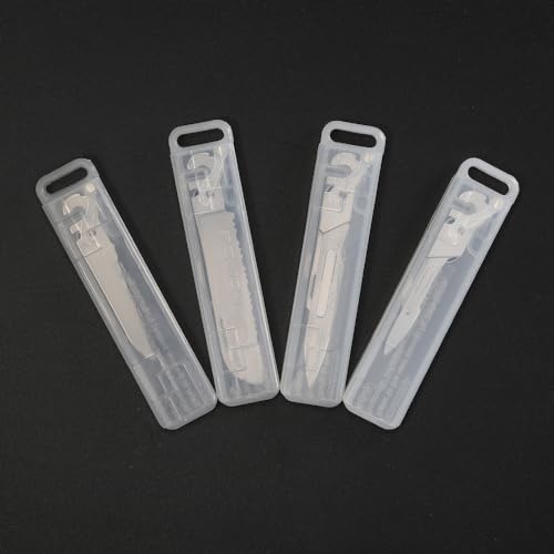 Roxon FT02 Build Your Own Multitool Accessory for Flex Multitool (4 pcs A set included Small Serrated Blade, Small & Large Scalpel, Large Serrated Blade) Replaceable Tools for all kinds of Knives - Image 2