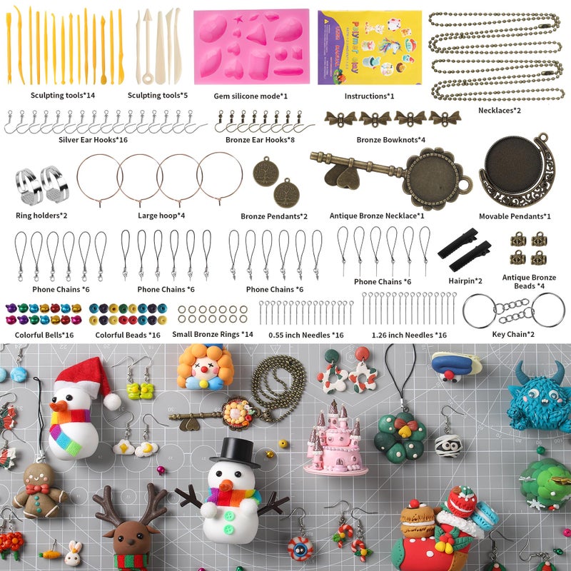 Aestd-ST Polymer Clay Kits, 85 Colors Oven Bake Modeling Clay for Kids, Non-Sticky Molding Clay with Sculpting Tools and DIY Accessories, Holiday Gift for Children and Artists - Image 3