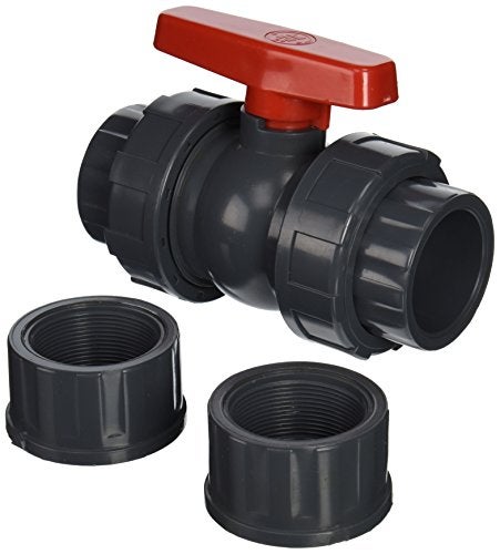 Haywards Hayward QTA1020CSEG 2-Inch Gray QTA Series True Union PVC Compact Ball Valve with EPDM O-Rings - Image 4