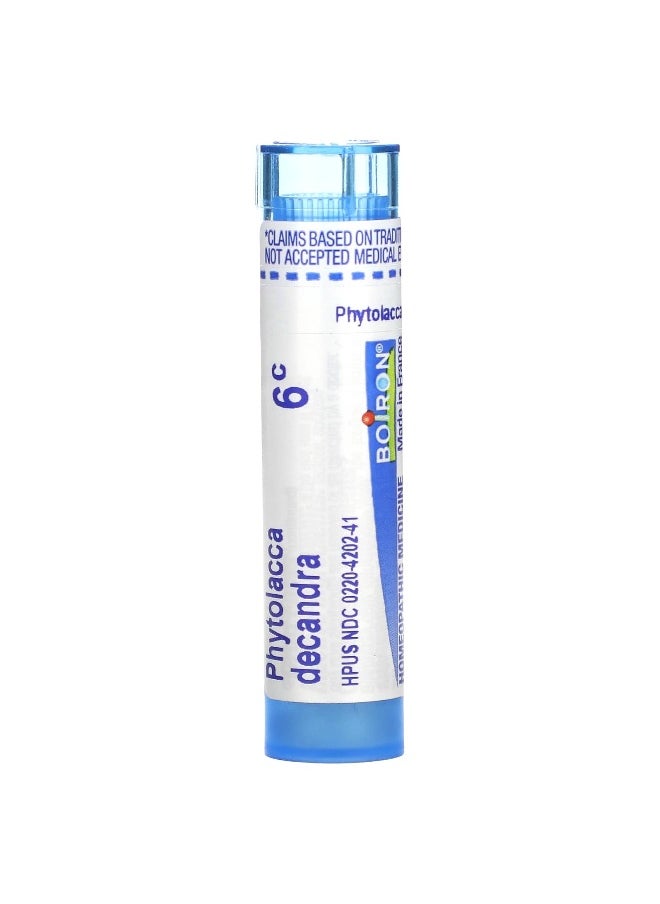 Boiron Boiron, Phytolacca Decandra, 6C, Sore Throat Relief, Approx 80 Pellets  - Image 1