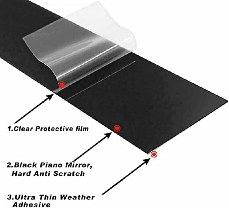 Wivplex Glossy Black Window Pillar Posts for Accord Sedan - Image 4