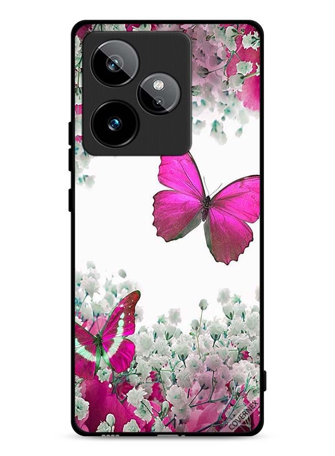 Covernex Realme GT 7T 5G Protective Case Cover Beautiful Butterflies And Small Roses